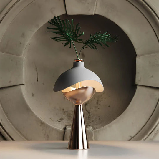 Sculpted Cordless Table Lamp with Dimmable Touch Control – Portable Design for Bedside or Living Room Lighting