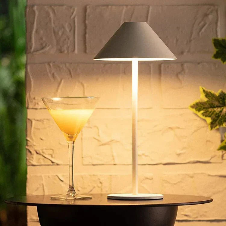 Wireless Waterproof Cordless Table Lamp with Touch Dimming and 400 Lumens – Rechargeable Battery Operated Indoor/Outdoor Lighting