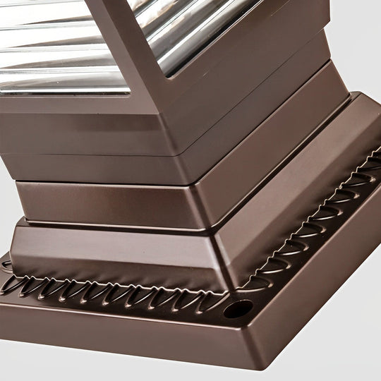 Modern Solar Fence Post Lights with Intelligent Light Control - Waterproof Aluminum Design for Garden and Outdoor Spaces