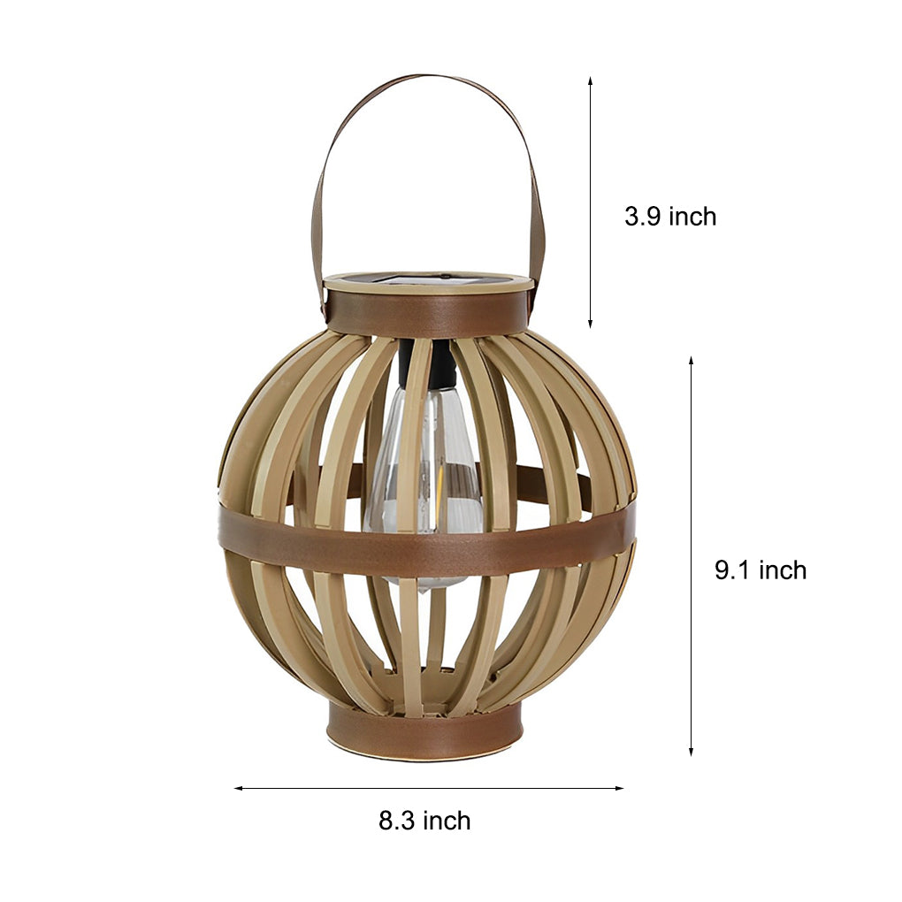 Modern Waterproof Solar Outdoor Lantern with LED Light - Portable Garden Lantern for Elegant Illumination