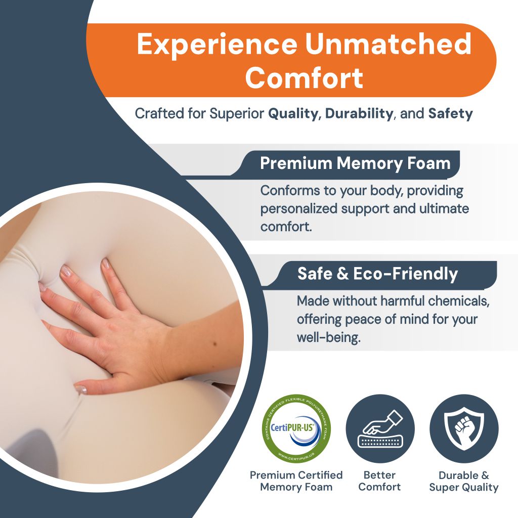"Ergonomic Cervical Pillow for Neck Pain Relief – For better Sleep & Posture"