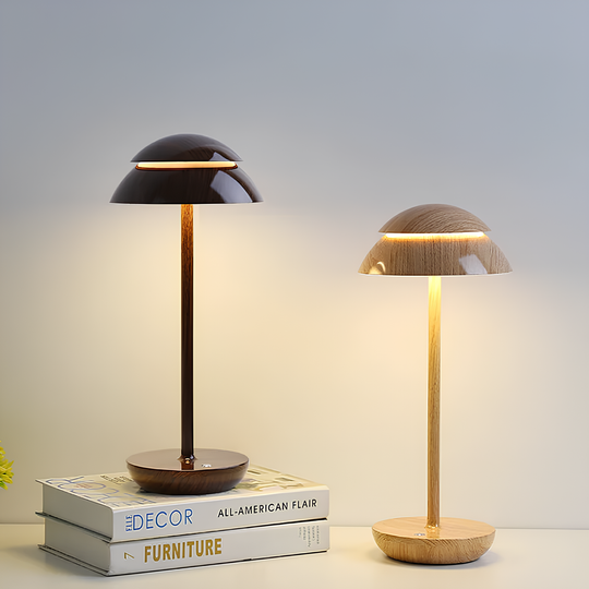 Cordless Scandinavian Table Lamp with Dimmable Touch Control - 4000 mAh Battery, Warm Lighting for Home and Office