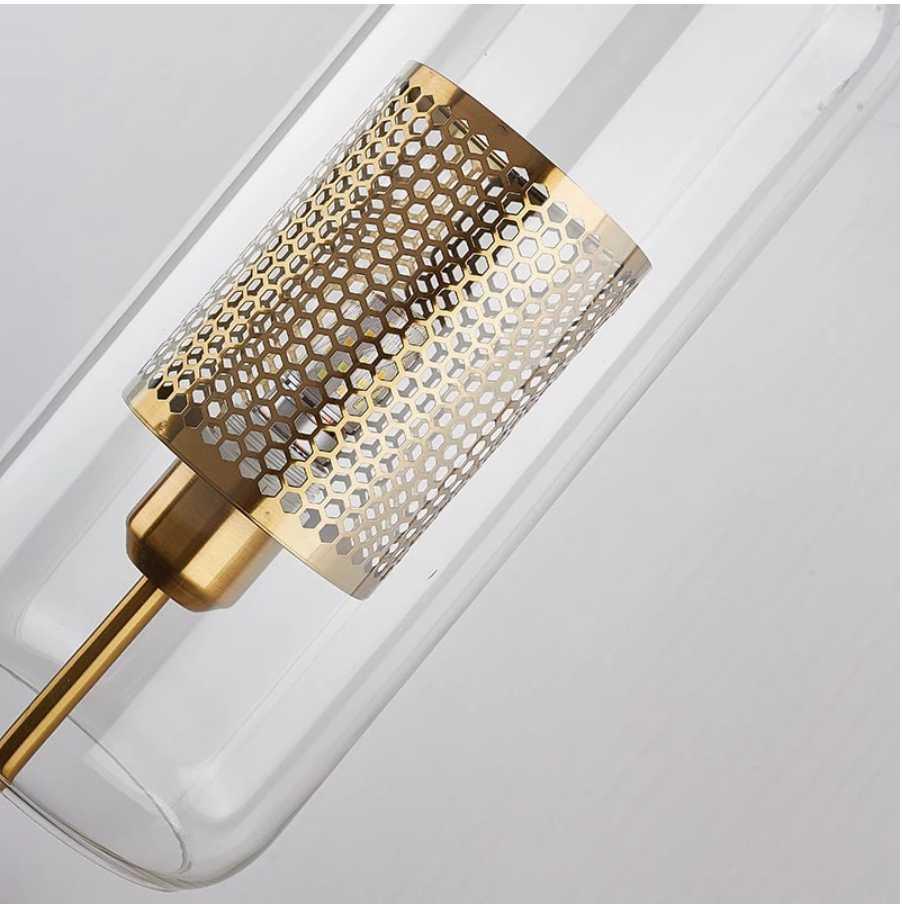 Modern Glass Wall Lamp Sconce with E27 Bulbs – Stylish Nordic Design for Home Decor
