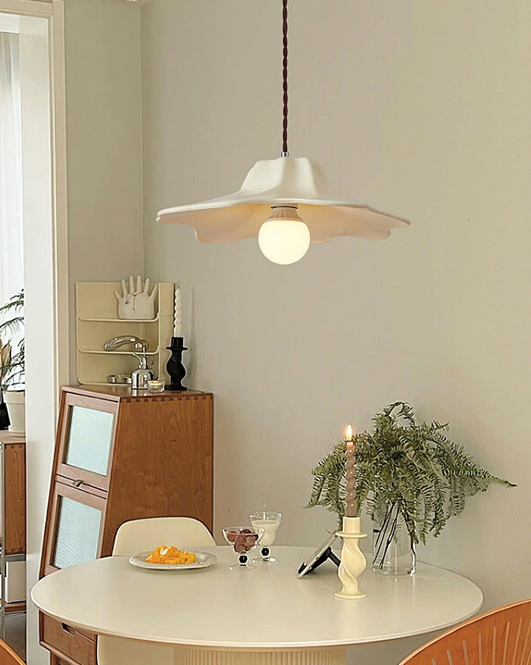 Unique Alien Pendant Lamp – Organic Design Ceiling Light Fixture, Metal and Resin Hanging Lights for Indoor Use