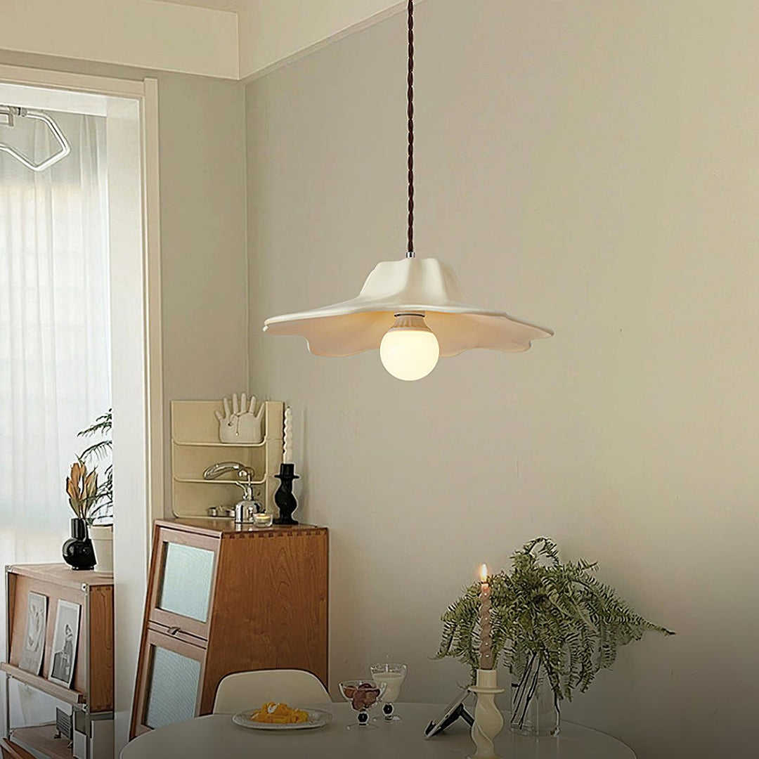 Unique Alien Pendant Lamp – Organic Design Ceiling Light Fixture, Metal and Resin Hanging Lights for Indoor Use