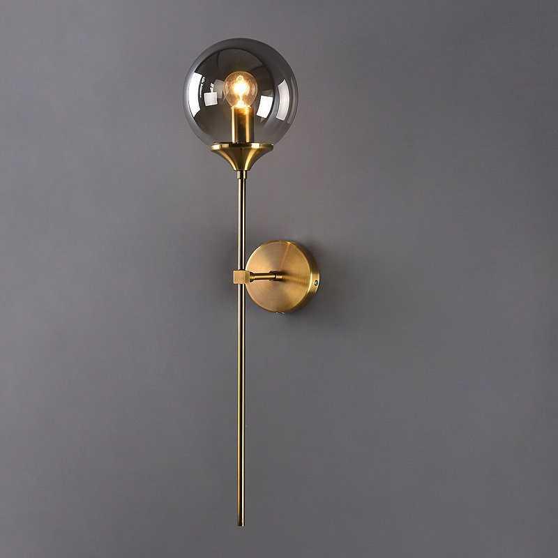 Celeste - Modern Gold Finish Glass Wall Sconce