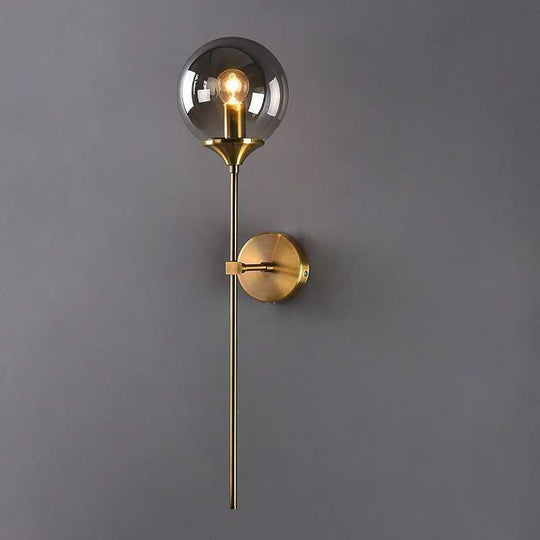 Celeste - Modern Gold Finish Glass Wall Sconce