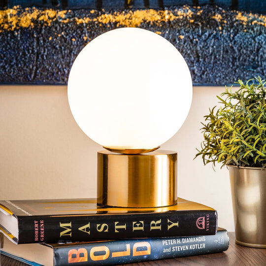 Touch Control Table Lamp with Unique Golden Finish – Stylish Bedside or Desk Lamp for Modern Home Decor
