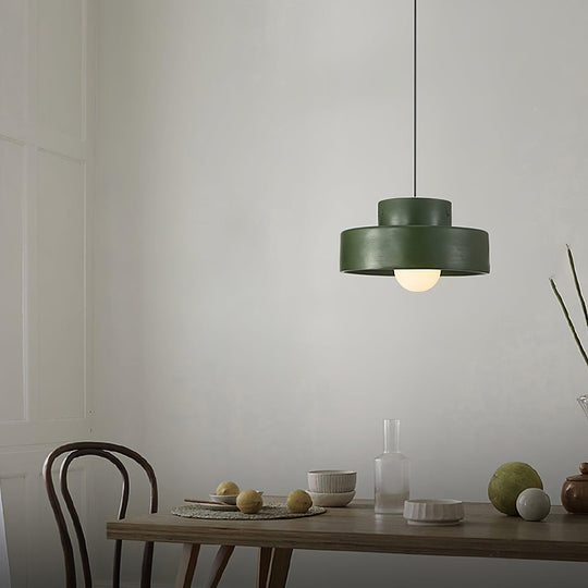 Lampe Suspendue Noire Moderne – Suspension de Cuisine à Hauteur Réglable avec Abat-jour en Résine pour Usage Intérieur