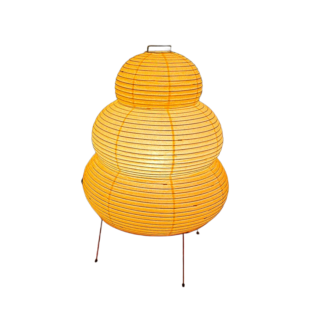 Lampe sur pied en papier japonais avec abat-jour en washi écologique – Design minimaliste pour une illumination sereine