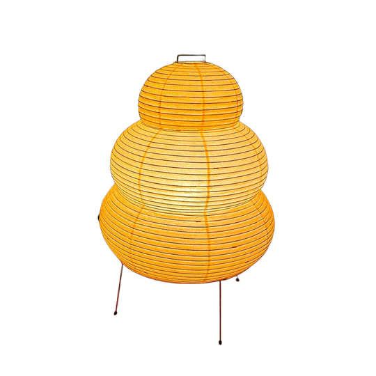 Lampe sur pied en papier japonais avec abat-jour en washi écologique – Design minimaliste pour une illumination sereine