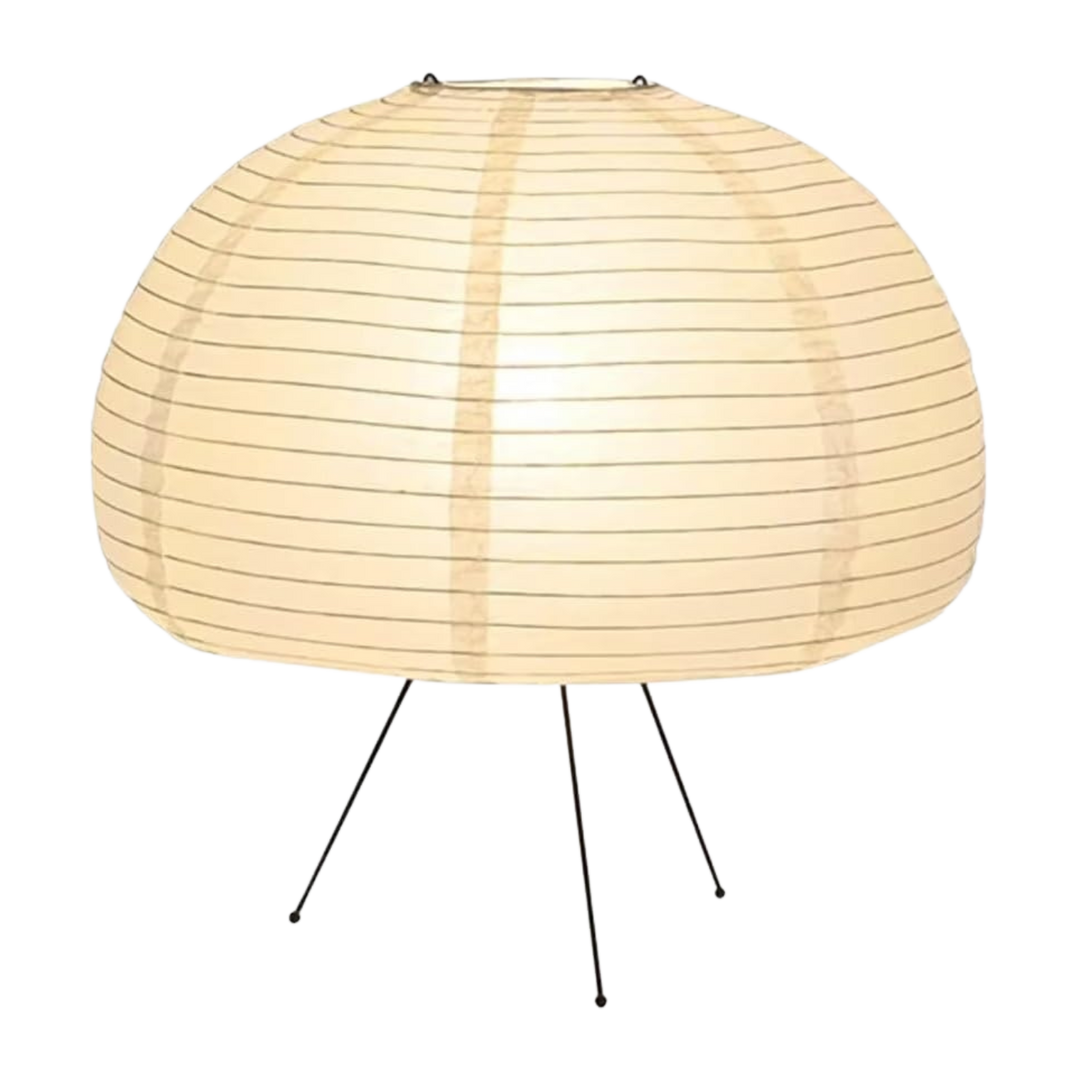 Lampe Globe Japonaise Artisanale avec Abat-jour en Papier Washi – Lampe de Table Écologique pour un Éclairage Domestique Serein