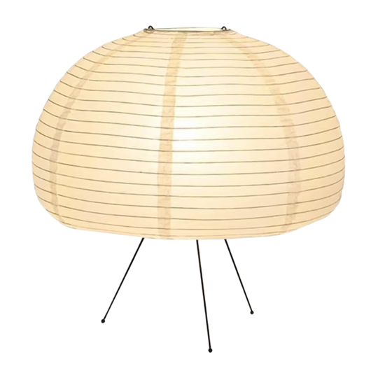 Lampe Globe Japonaise Artisanale avec Abat-jour en Papier Washi – Lampe de Table Écologique pour un Éclairage Domestique Serein