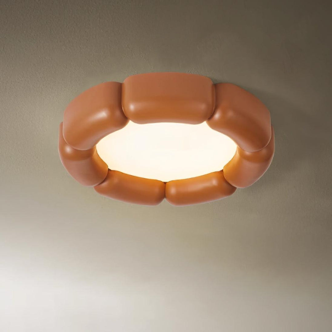 Variant image for Modern Flush Mount Ceiling Light with Integrated LED – 55cm Diameter, Warm to Cool Light Options, Energy-Efficient Ceiling Light Fixture-5