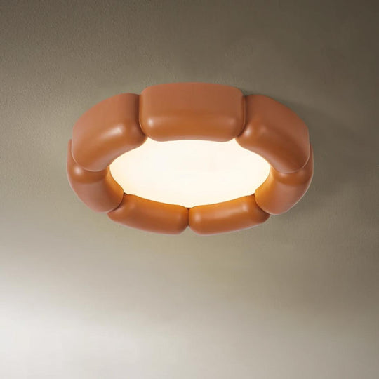 Variant image for Modern Flush Mount Ceiling Light with Integrated LED – 55cm Diameter, Warm to Cool Light Options, Energy-Efficient Ceiling Light Fixture-5