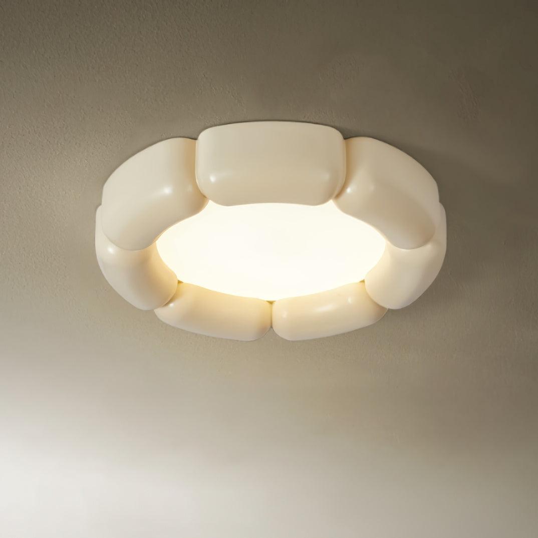 Variant image for Modern Flush Mount Ceiling Light with Integrated LED – 55cm Diameter, Warm to Cool Light Options, Energy-Efficient Ceiling Light Fixture-3