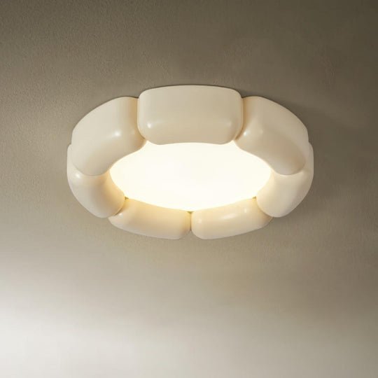 Variant image for Modern Flush Mount Ceiling Light with Integrated LED – 55cm Diameter, Warm to Cool Light Options, Energy-Efficient Ceiling Light Fixture-3
