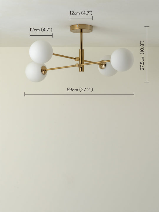 Aulier 4-Light Pendant – Modern Lighting Fixture for Living Room & Dining Room