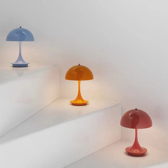 Rechargeable LED Table Lamp – Adjustable Brightness, Modern Acrylic and Aluminum Design, Battery Operated for Versatile Use