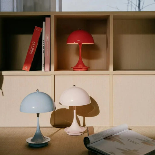 Rechargeable LED Table Lamp – Adjustable Brightness, Modern Acrylic and Aluminum Design, Battery Operated for Versatile Use
