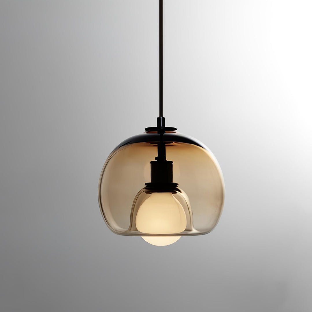 Variant image for Handblown Glass Pendant Light with Adjustable Height – Stylish Ceiling Light Fixture for Kitchen and Dining Spaces-2