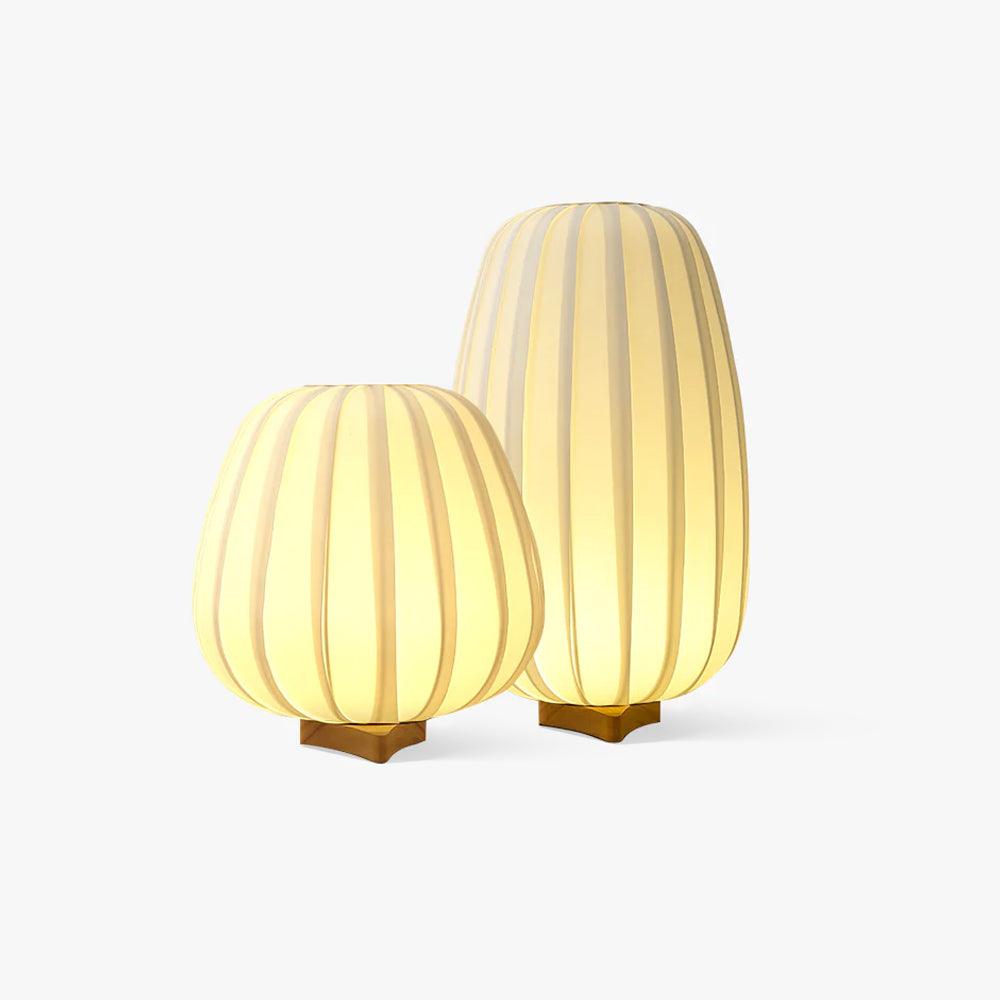 Minimalist Table Lamp with Bamboo Base – Soft Lighting for Bedside or Living Room Decor