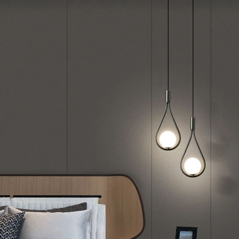 Variant image for Black Nordic Pendant Light – Adjustable Height Kitchen Hanging Light with Directional Head for Elegant Home Decor-1