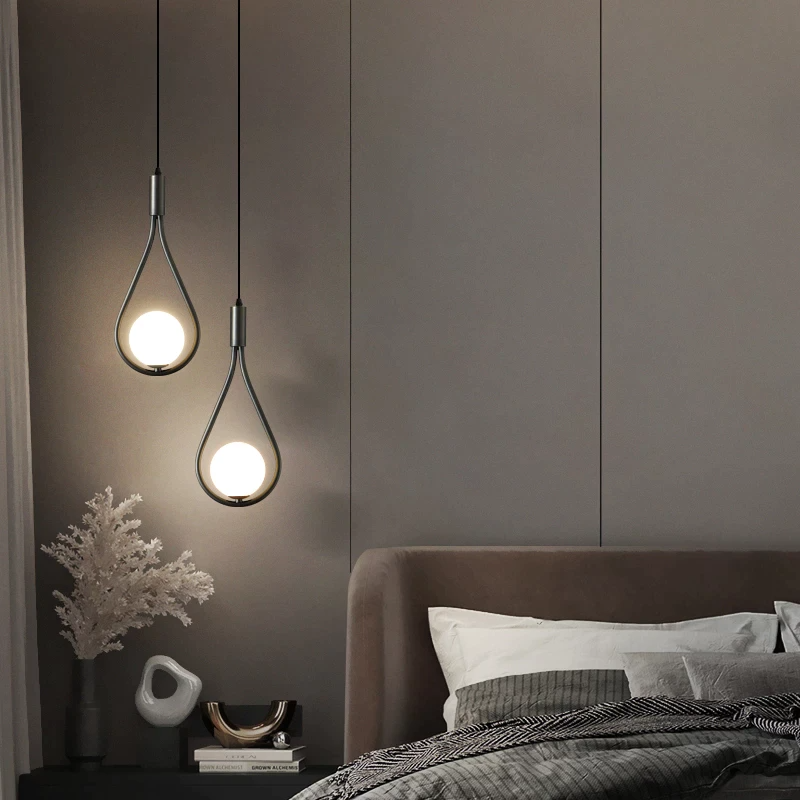 Black Nordic Pendant Light – Adjustable Height Kitchen Hanging Light with Directional Head for Elegant Home Decor