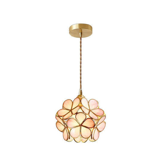 Variant image for Modern Glass Pendant Light – Adjustable Brass Hanging Light for Kitchen or Indoor Use-3