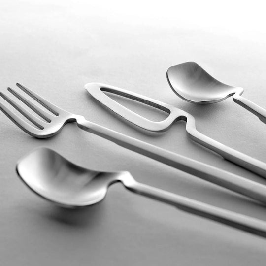 Variant image for Sculptural 16-Piece Cutlery Set with Hook Design – Elegant Stainless Steel Silverware Set for Dining-4