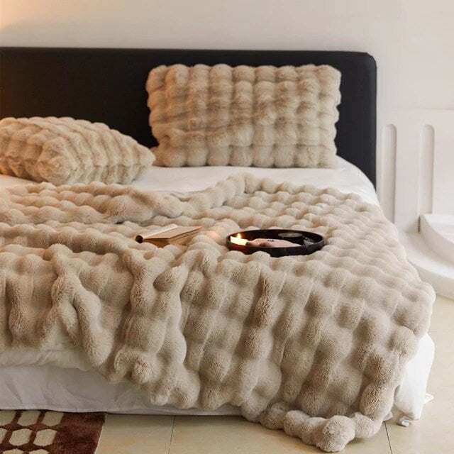 Variant image for Luxurious Double-Sided Faux-Fur Throw Blanket – Soft, Cozy, 50 x 60 Inches, Machine Washable-1