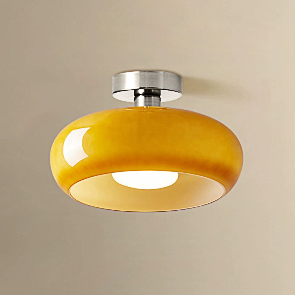Elegant Vintage Round Glass Ceiling Lights