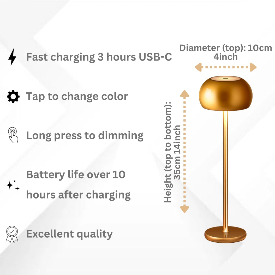 Table lamp Tokyo Fast Charging | Long Battery Life | Dimmable by Touch
