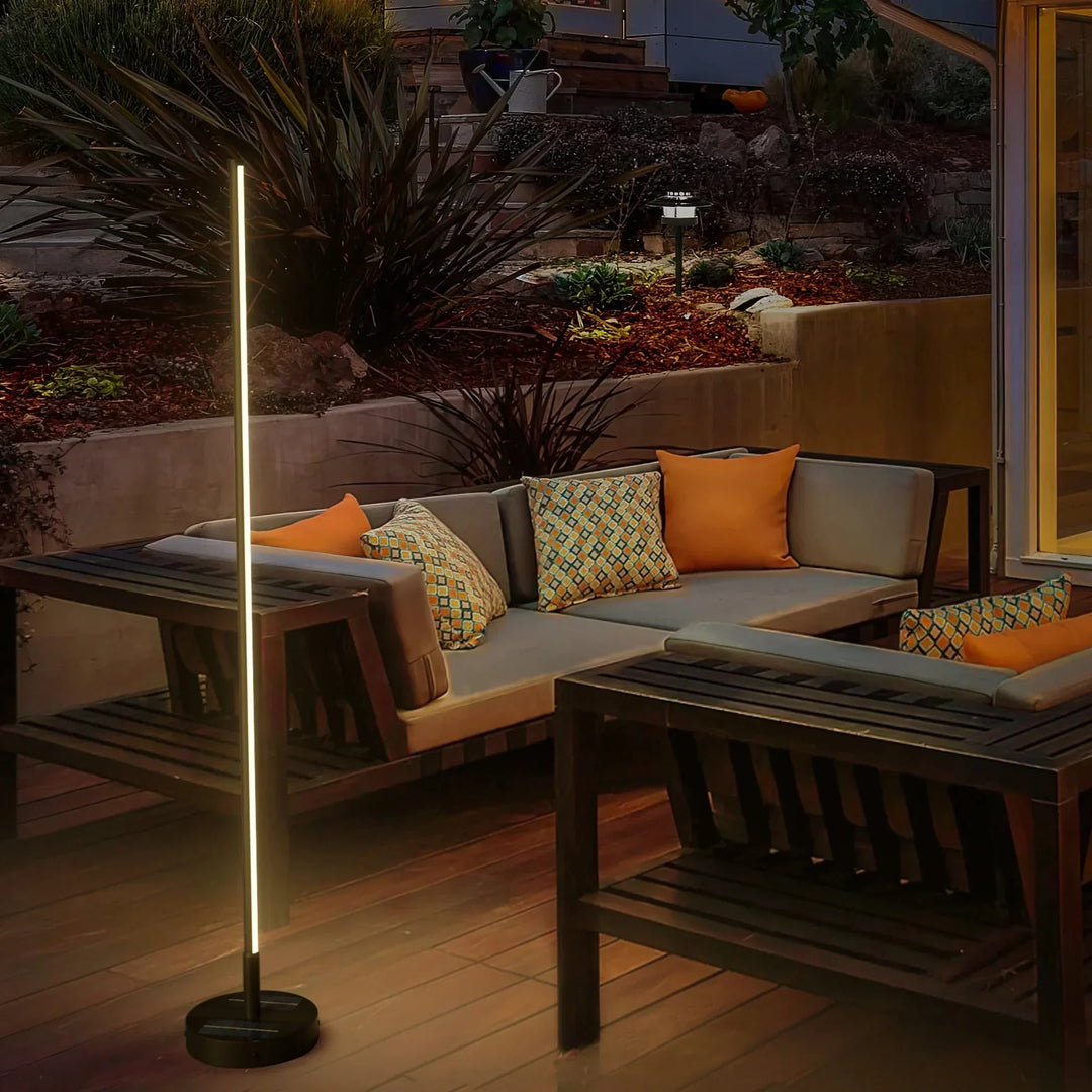 Modern Solar Outdoor Lamp – Durable LED Light Fixture for Patios and Gardens, Weather-Resistant IP65 Design