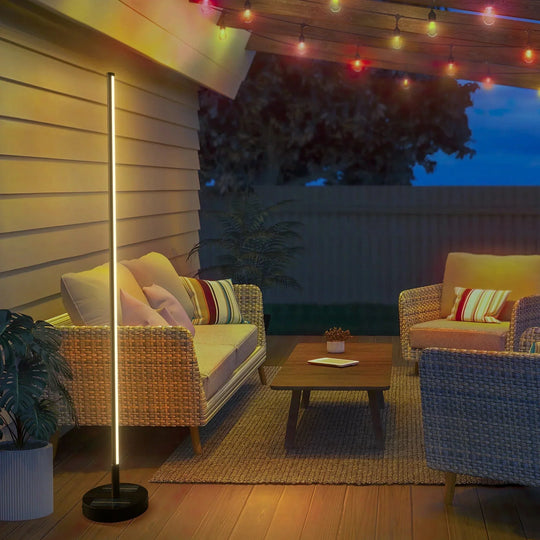 Modern Solar Outdoor Lamp – Durable LED Light Fixture for Patios and Gardens, Weather-Resistant IP65 Design