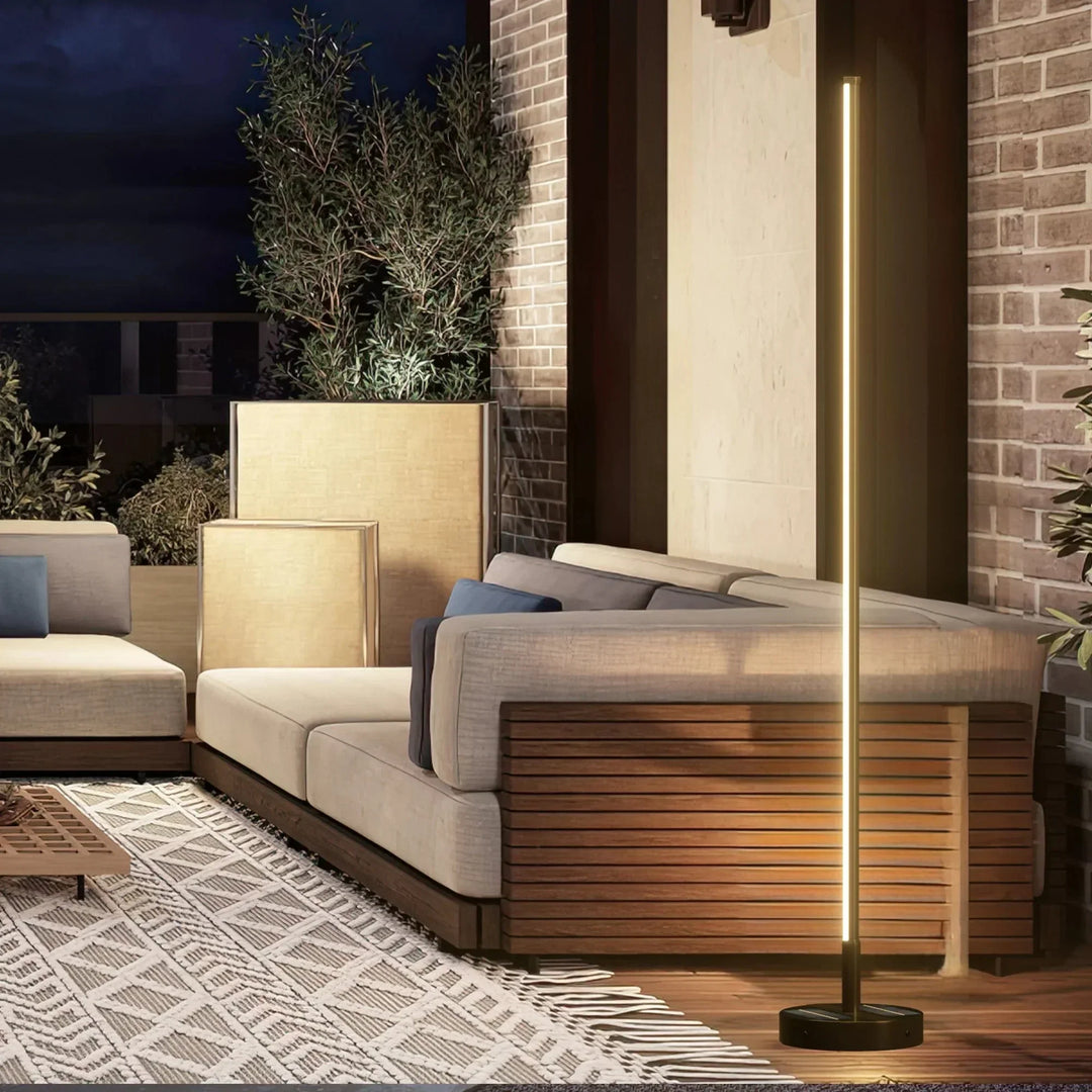 Modern Solar Outdoor Lamp – Durable LED Light Fixture for Patios and Gardens, Weather-Resistant IP65 Design