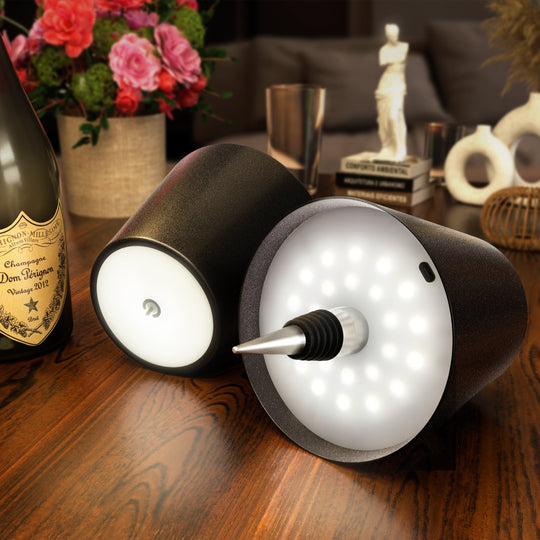 Wireless Bottle Lamp | Rechargable | Portable + Versatile | Touch Control