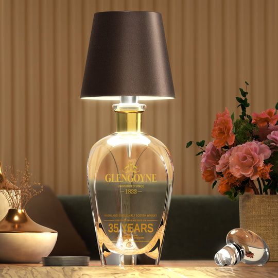Wireless Bottle Lamp | Rechargable | Portable + Versatile | Touch Control