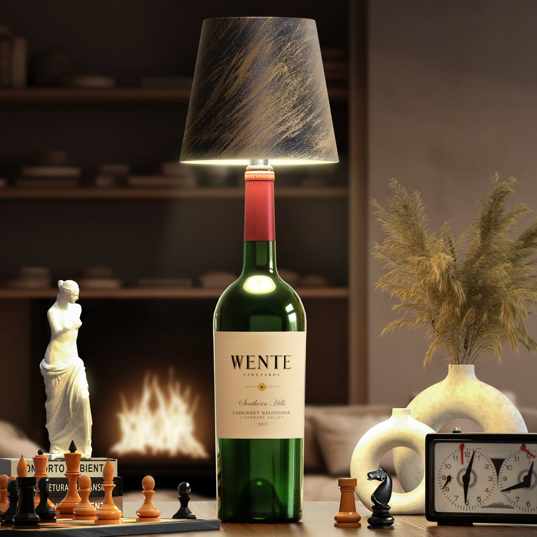 Wireless Bottle Lamp | Rechargable | Portable + Versatile | Touch Control