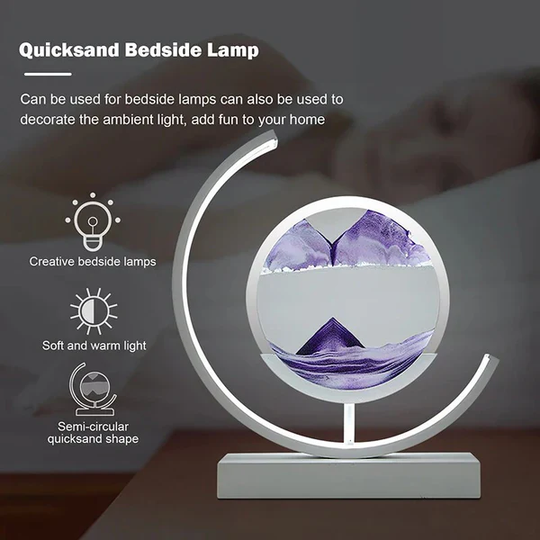 Beautiful Sand Lamp | Easily Customizable | LED Bulb | Soothing Light