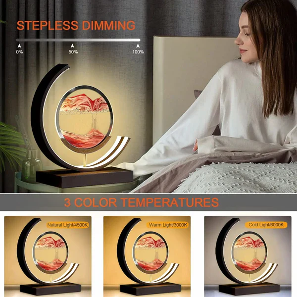 Beautiful Sand Lamp | Easily Customizable | LED Bulb | Soothing Light