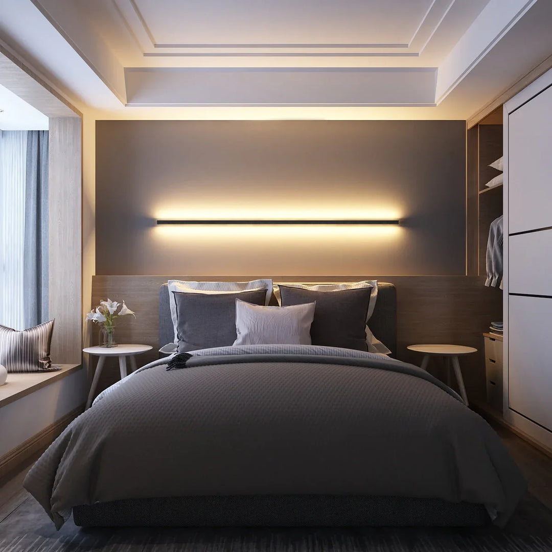 Modern Minimalist LED Wall Lamp Sconce with Adjustable Brightness – Energy-Efficient Aluminum Lighting Solution
