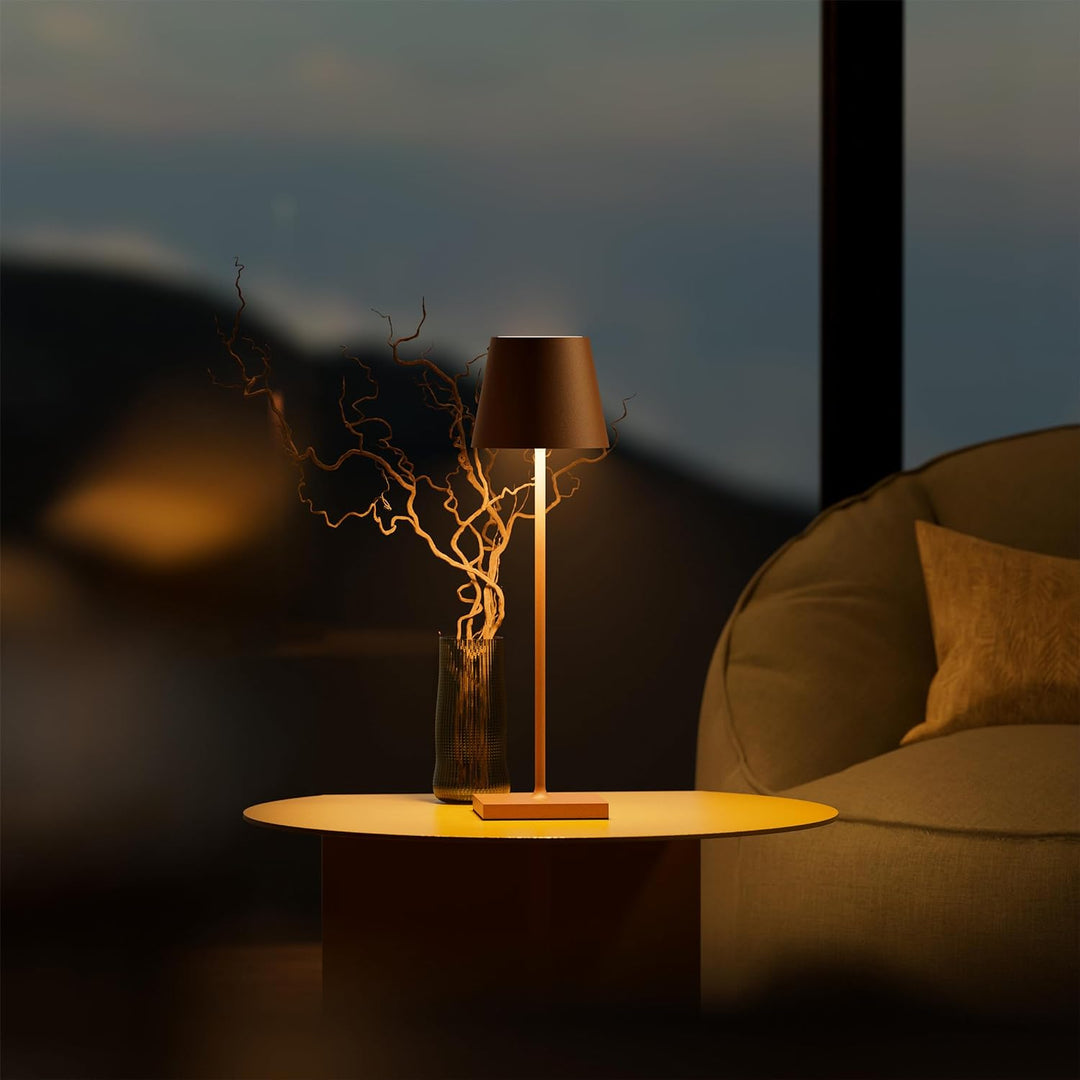 Table Lamp | Touch activated and Dimmable | High performance Battery | Versatile and Waterproof | Rechargable