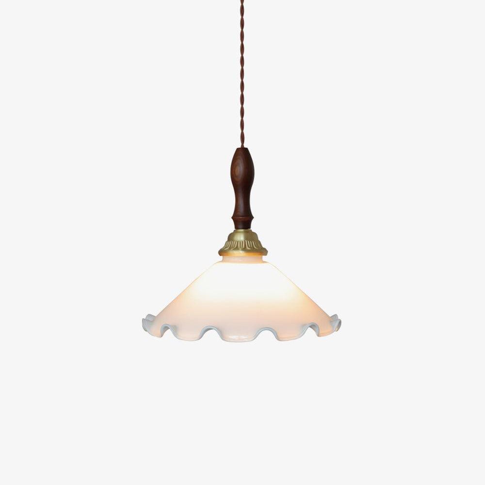 Modern Flower Pendant Light – Stylish Brass and Glass Ceiling Light Fixture for Kitchen and Living Spaces