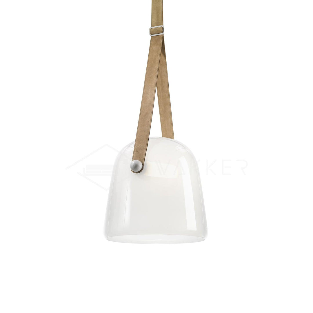 Variant image for Modern Black Pendant Light with Handblown Glass Shade – 20cm Diameter, Integrated LED for Kitchen Pendant Lighting-3