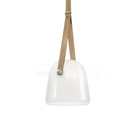 Variant image for Modern Black Pendant Light with Handblown Glass Shade – 20cm Diameter, Integrated LED for Kitchen Pendant Lighting-3