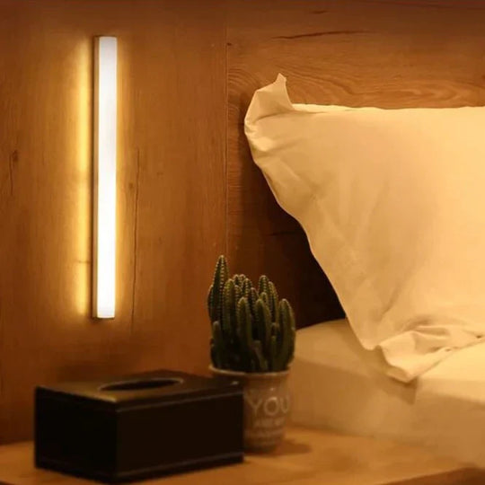 Motion-Activated LED Light with Magnetic Tape – Battery or USB Rechargeable, Energy-Efficient Indoor Lighting