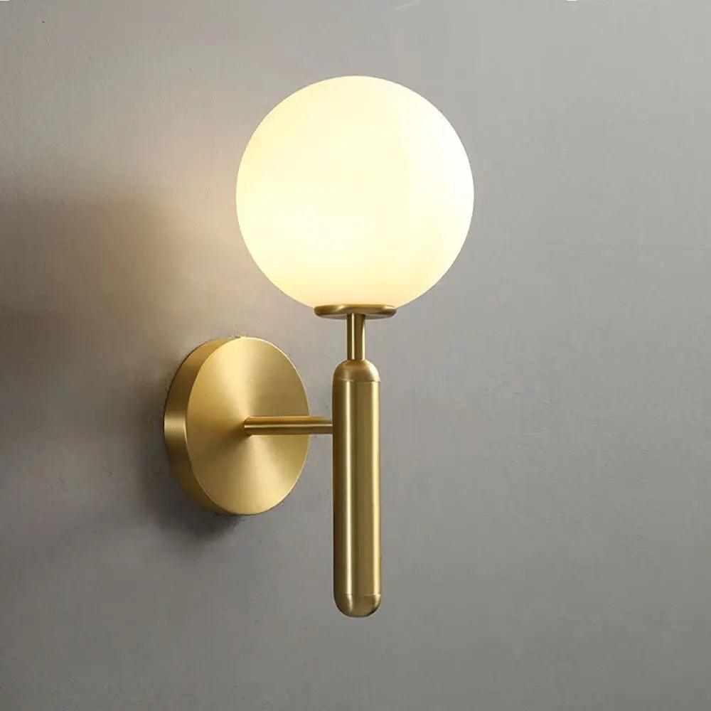 Variant image for Luxury Wall Sconce with Gold Finish and Handcrafted Glass Shades – Elegant Wall Lamp for Home Lighting-1