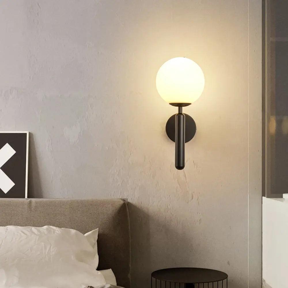 Liora | Luxury Gold Finish | Milk Glass Wall Sconce