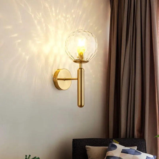 Liora | Luxury Gold Finish | Milk Glass Wall Sconce